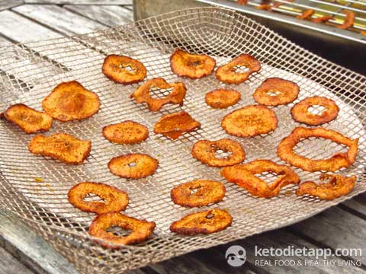 Pumpkin Pie Spiced Butternut Chips KetoDiet Blog