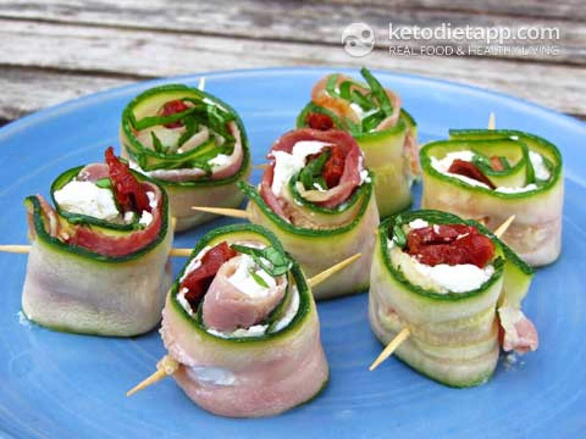 Italian Marinated Zucchini RollUps KetoDiet Blog