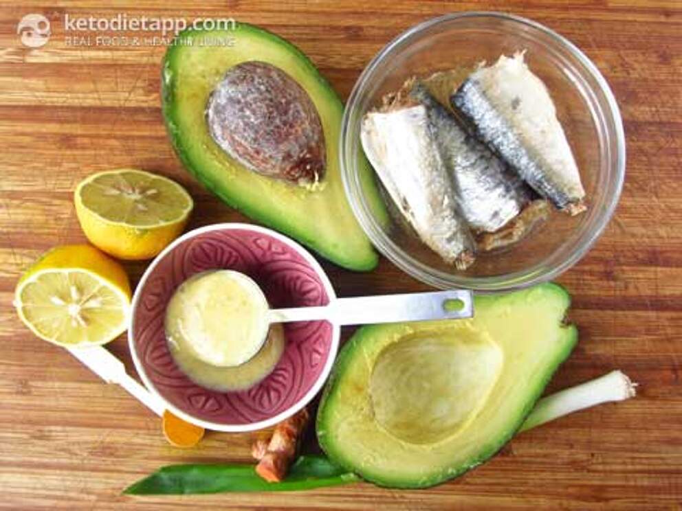 LowCarb Sardine Stuffed Avocado KetoDiet Blog