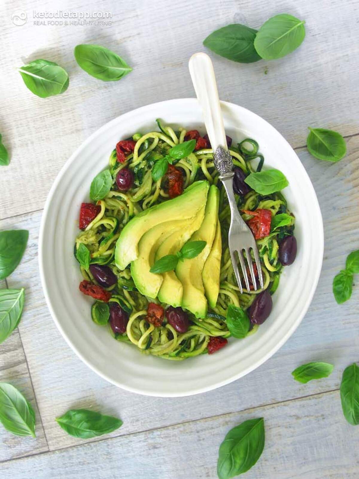 Keto Vegan Pesto Zoodles KetoDiet Blog