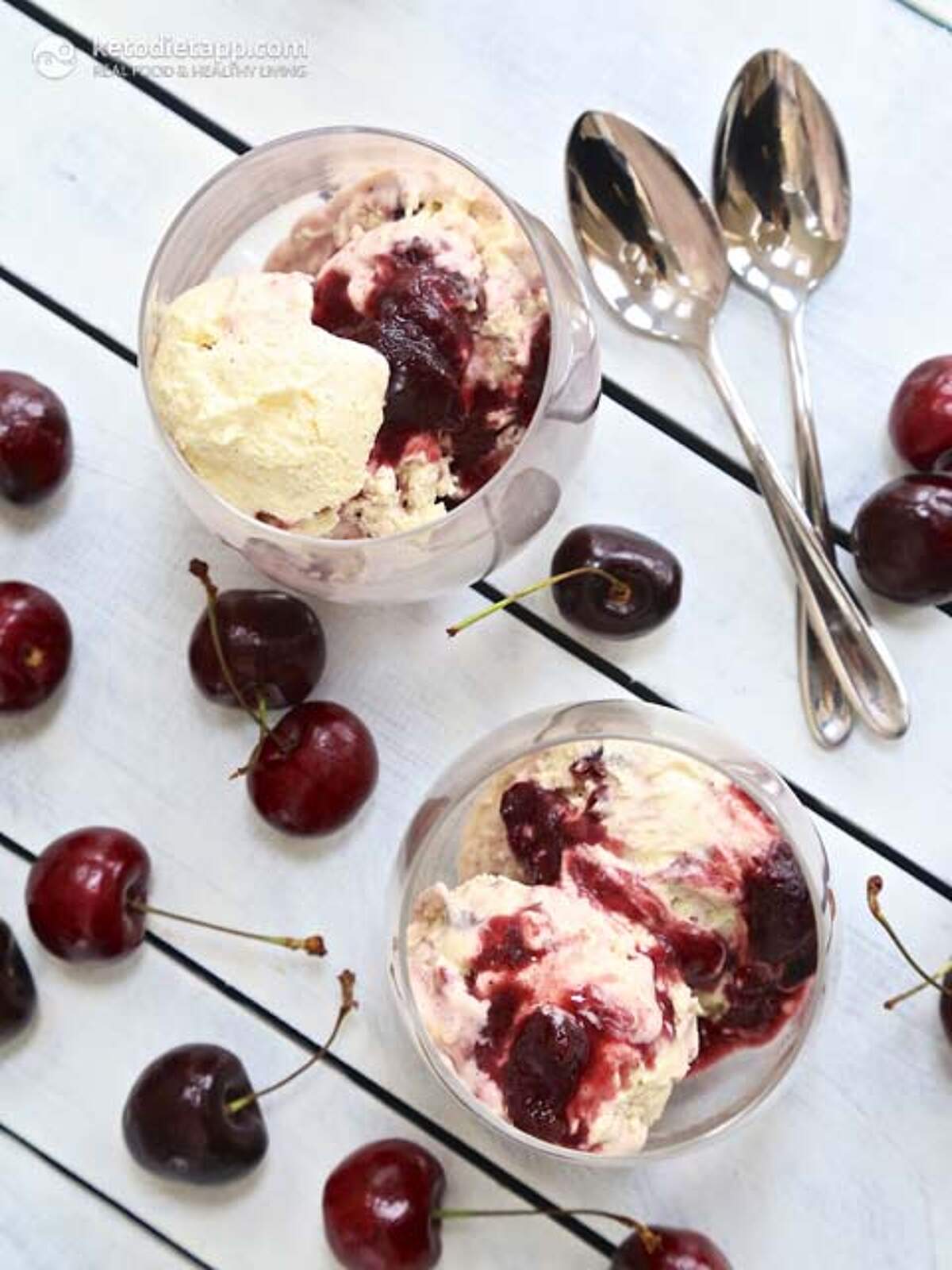 LowCarb Amarena Cherry IceCream KetoDiet Blog