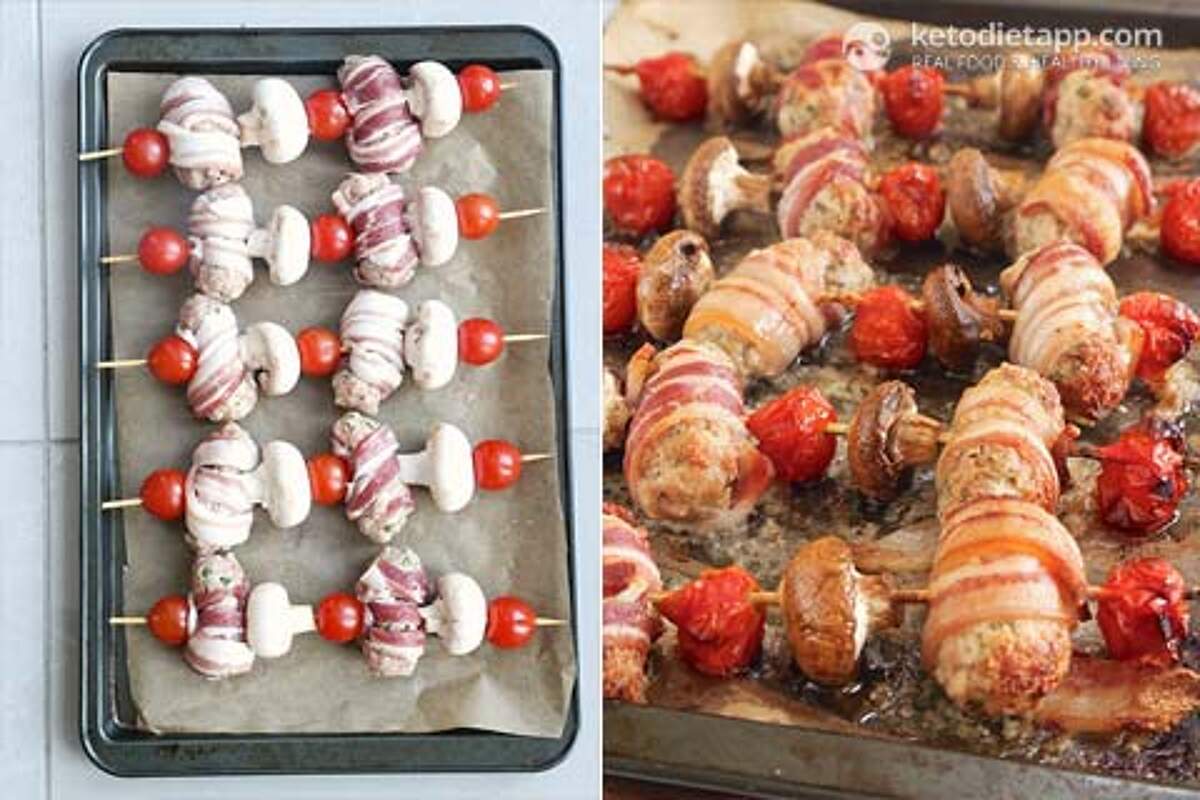 LowCarb Full English Kebabs KetoDiet Blog