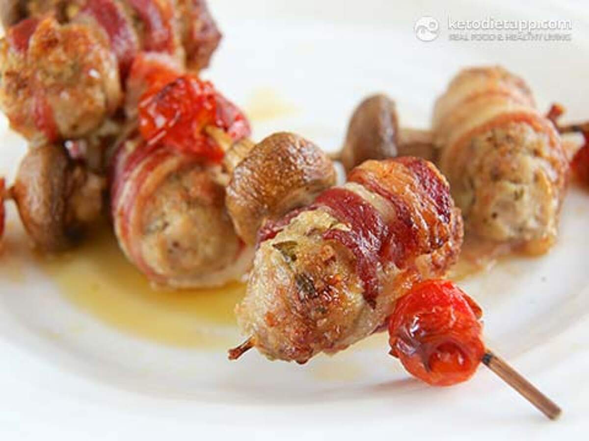 LowCarb Full English Kebabs KetoDiet Blog