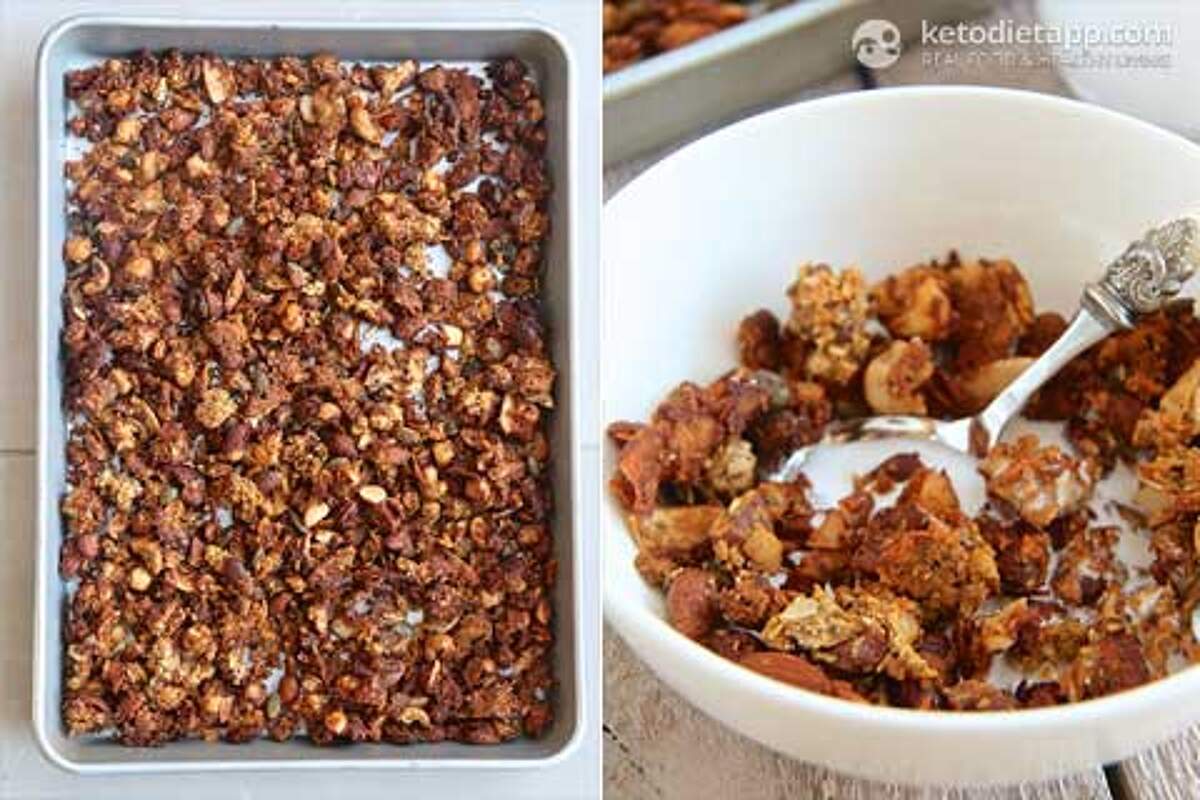 Keto Pumpkin Spiced Granola KetoDiet Blog