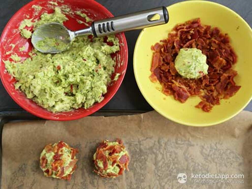 Bacon & Guacamole Fat Bombs KetoDiet Blog
