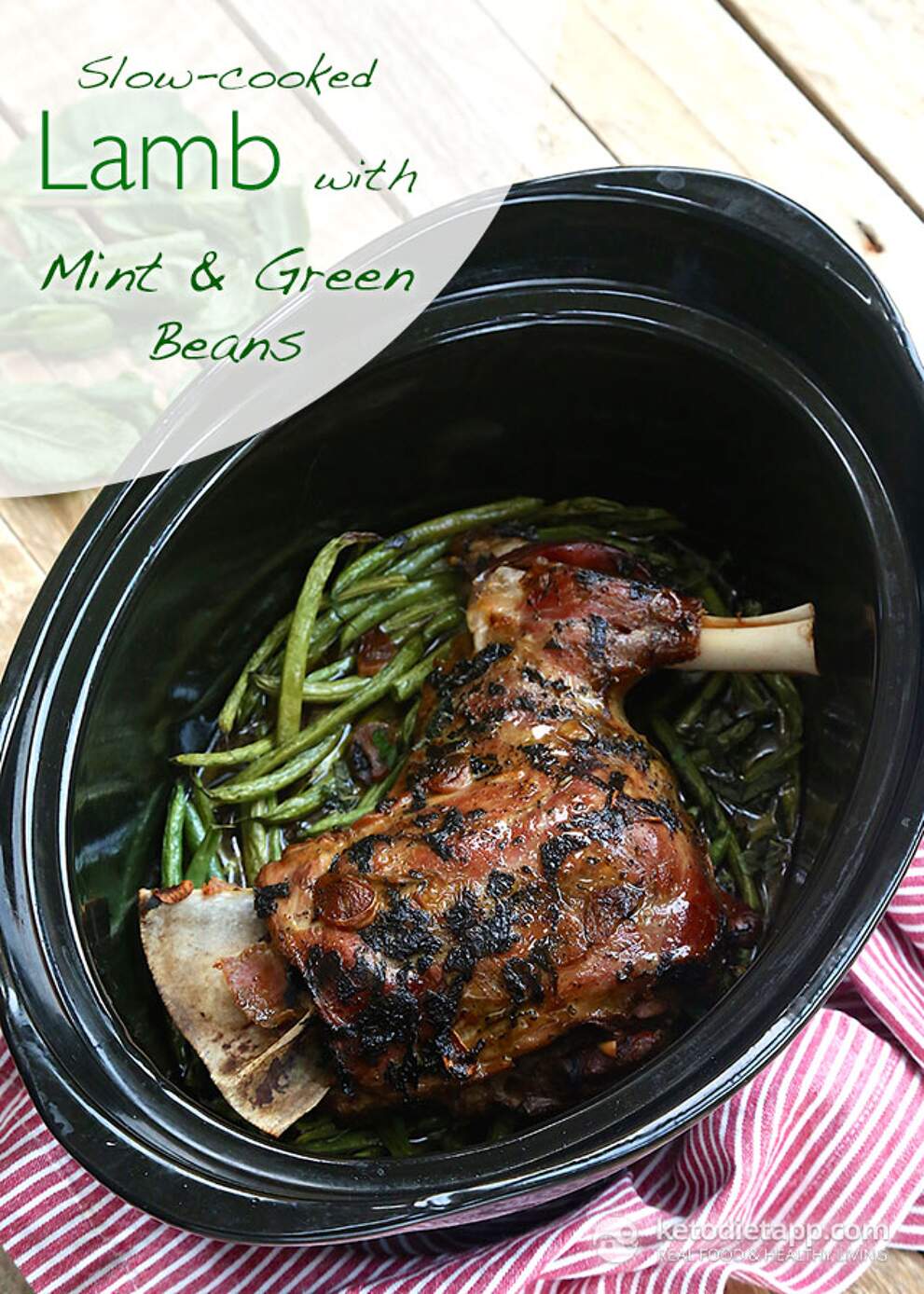 SlowCooked Lamb with Mint & Green Beans KetoDiet Blog