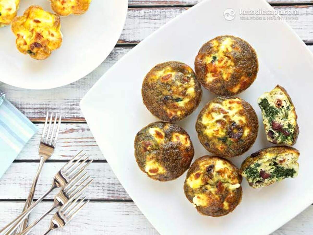 LowCarb Pesto Egg Muffins KetoDiet Blog