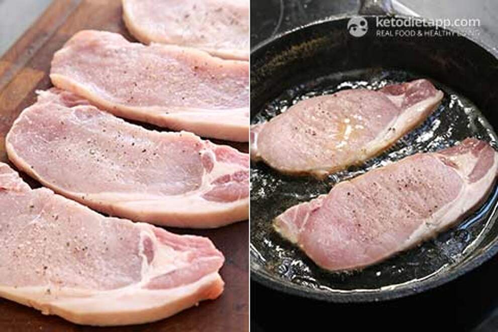 Easy Pork Chops with creamy Keto Gravy KetoDiet Blog