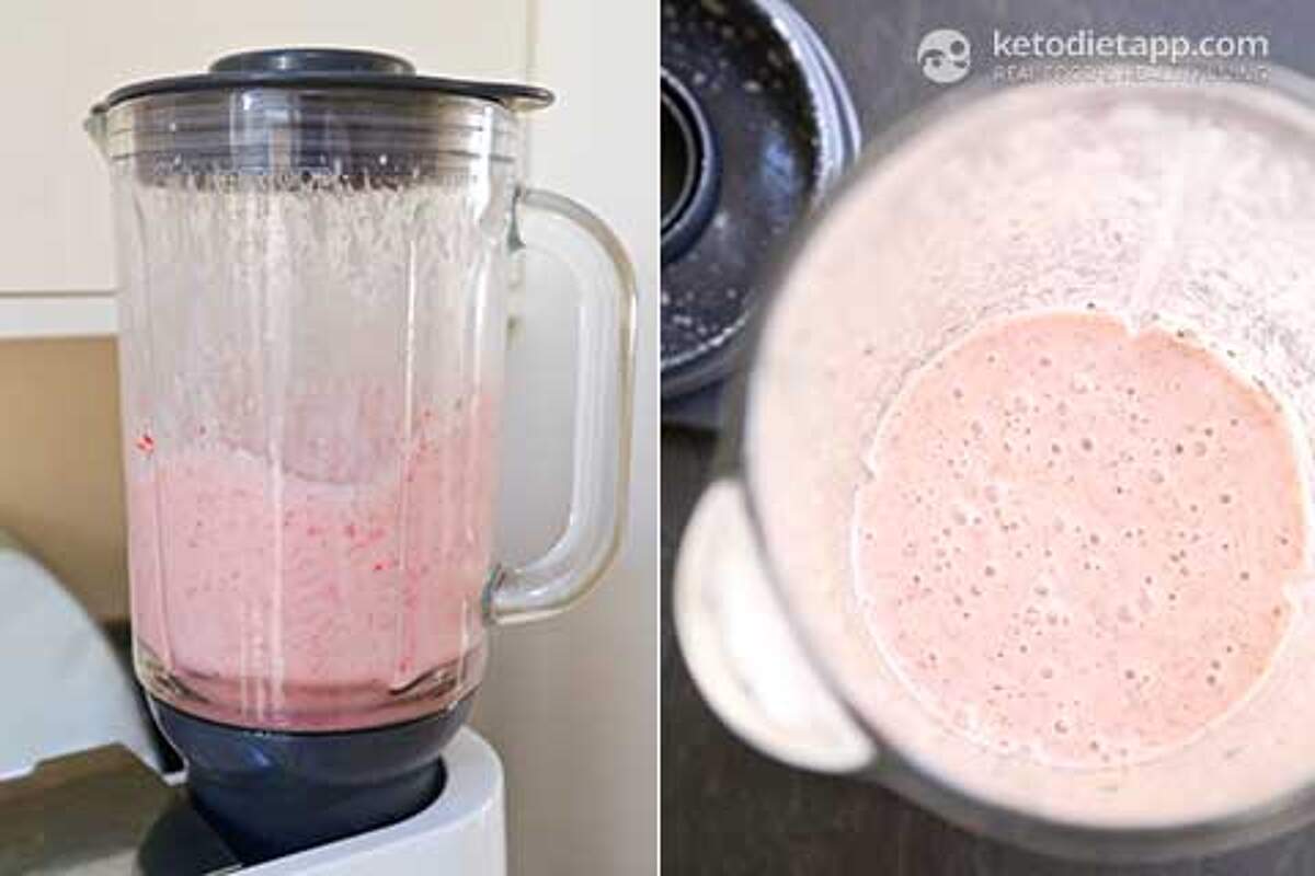 Strawberry Keto Milkshake KetoDiet Blog
