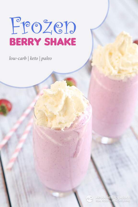 Frozen Keto Berry Shake KetoDiet Blog