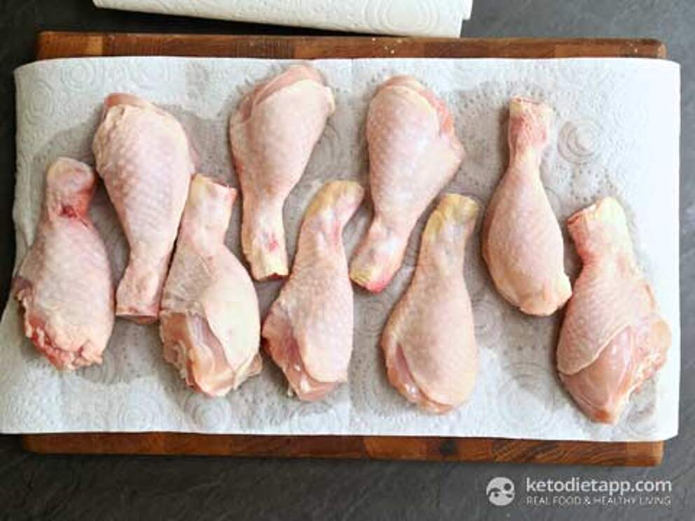 Crispy LowCarb Chicken Drumsticks KetoDiet Blog