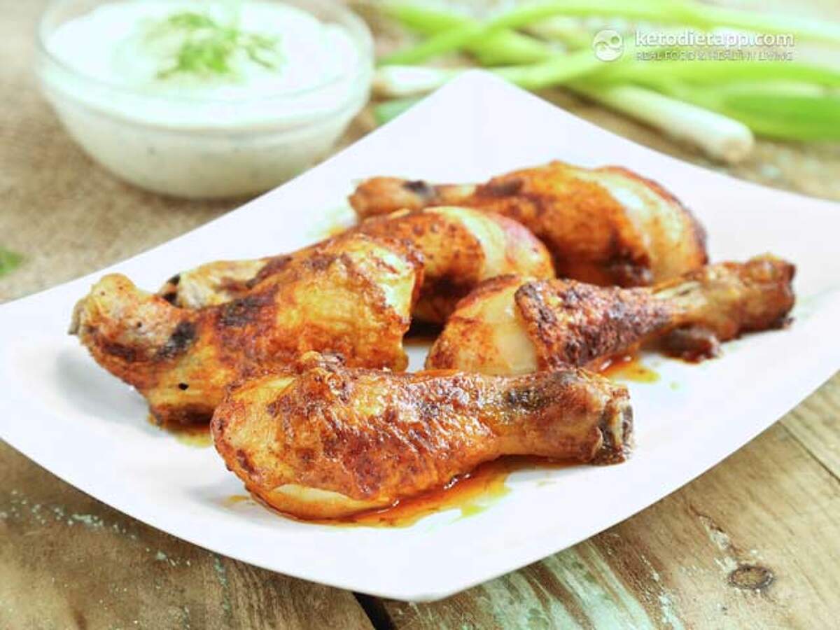 Crispy LowCarb Chicken Drumsticks KetoDiet Blog