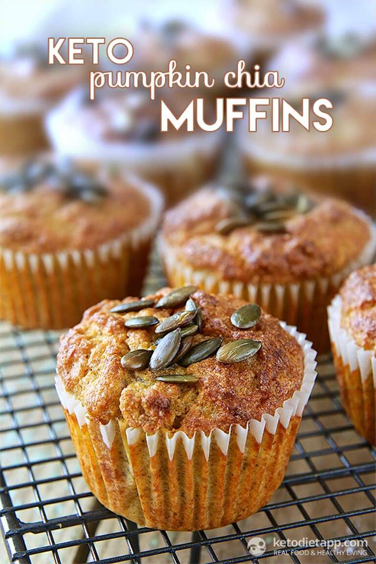 Keto Pumpkin Chia Muffins KetoDiet Blog