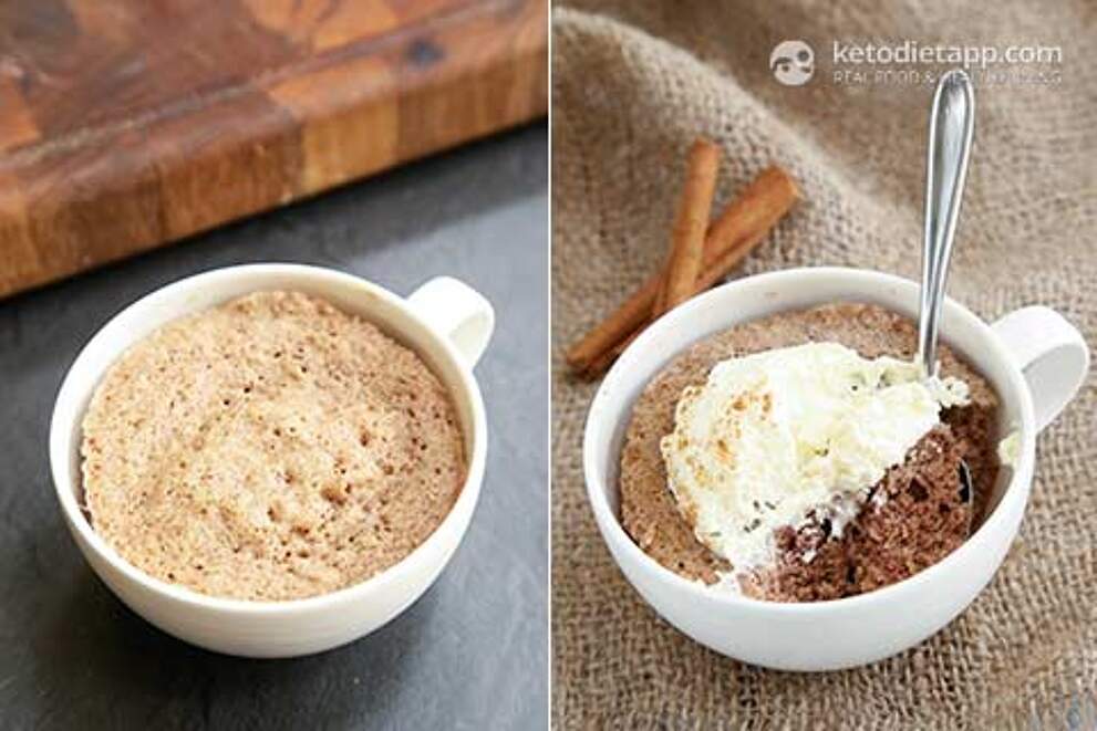 Keto Eggnog Mug Cake KetoDiet Blog