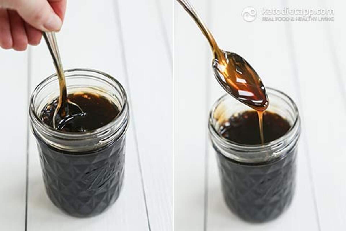 Homemade SugarFree Maple Flavored Syrup KetoDiet Blog