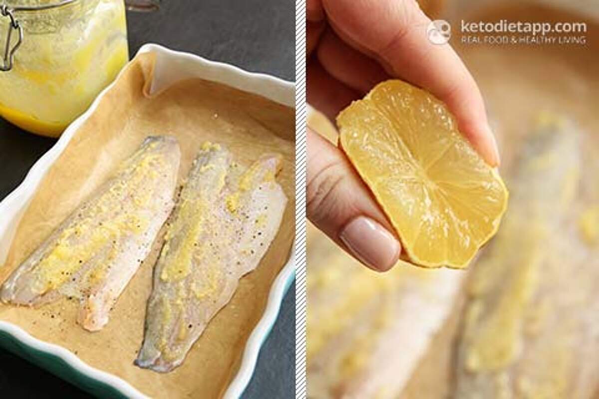 LowCarb Pesto Baked Sea Bass KetoDiet Blog