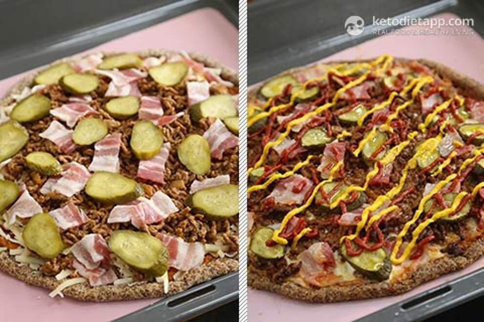 Keto Bacon Cheeseburger Pizza KetoDiet Blog