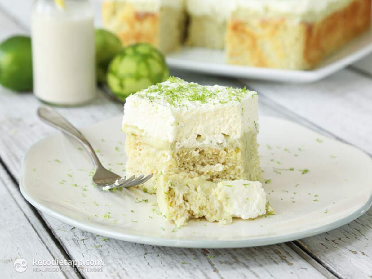 Keto Key Lime Poke Cake KetoDiet Blog