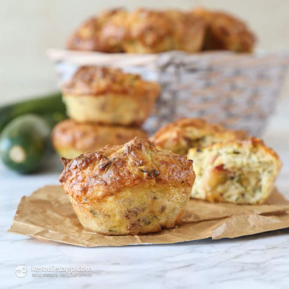 Keto Savory Zucchini Muffins KetoDiet Blog