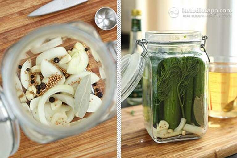 LowCarb Refrigerator Gherkins KetoDiet Blog