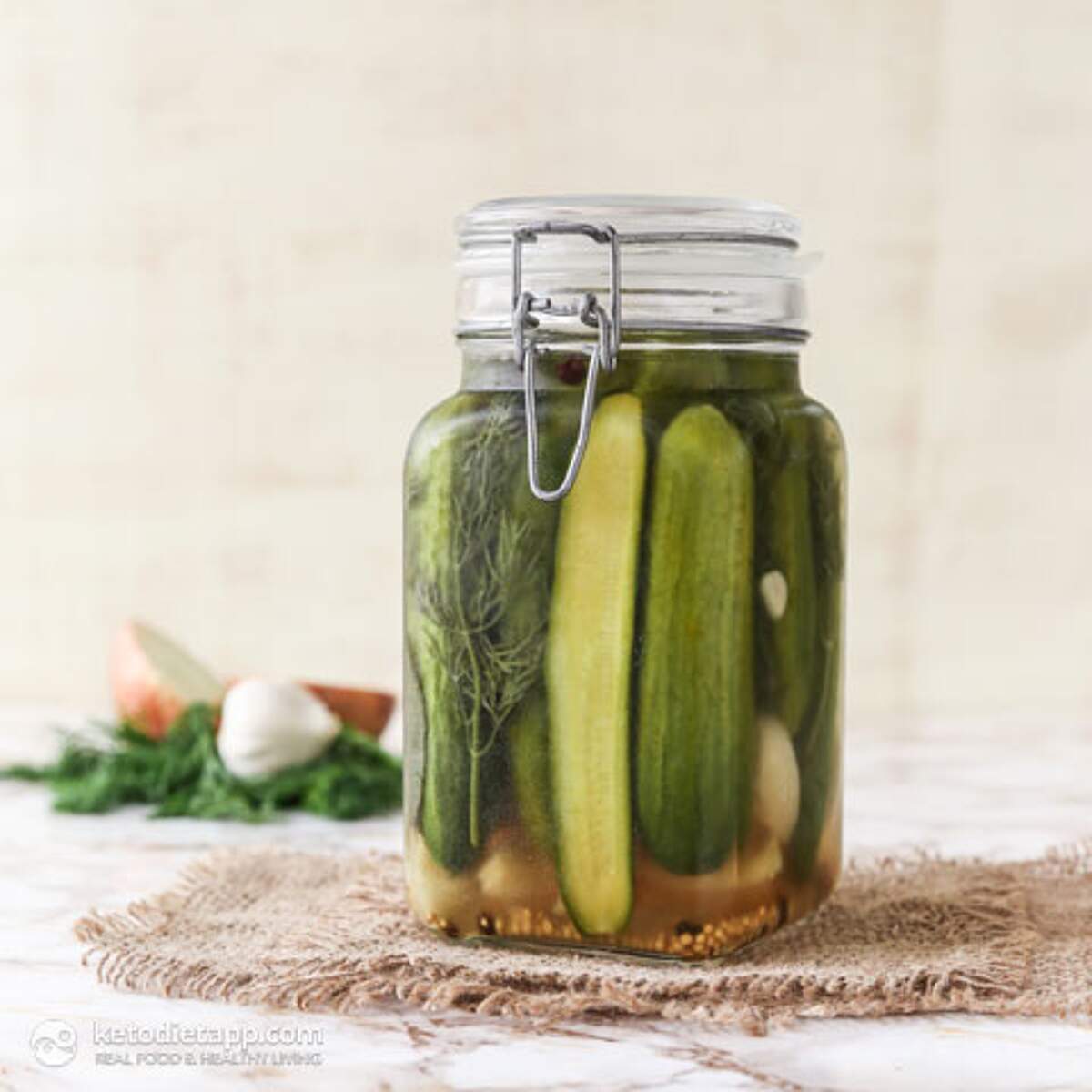 Low Carb Refrigerator Gherkins KetoDiet Blog