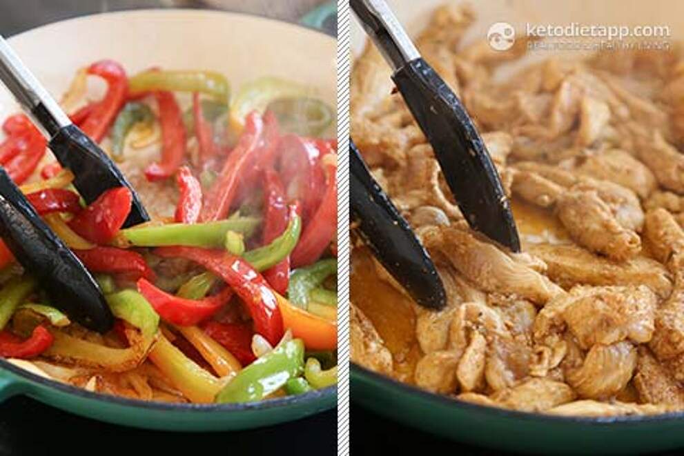Keto Chicken Fajitas KetoDiet Blog