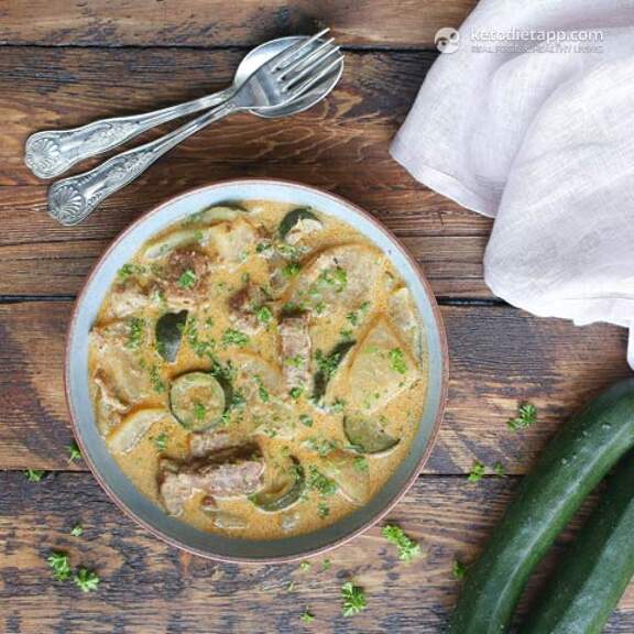 LowCarb Pork & Kohlrabi Stew KetoDiet Blog