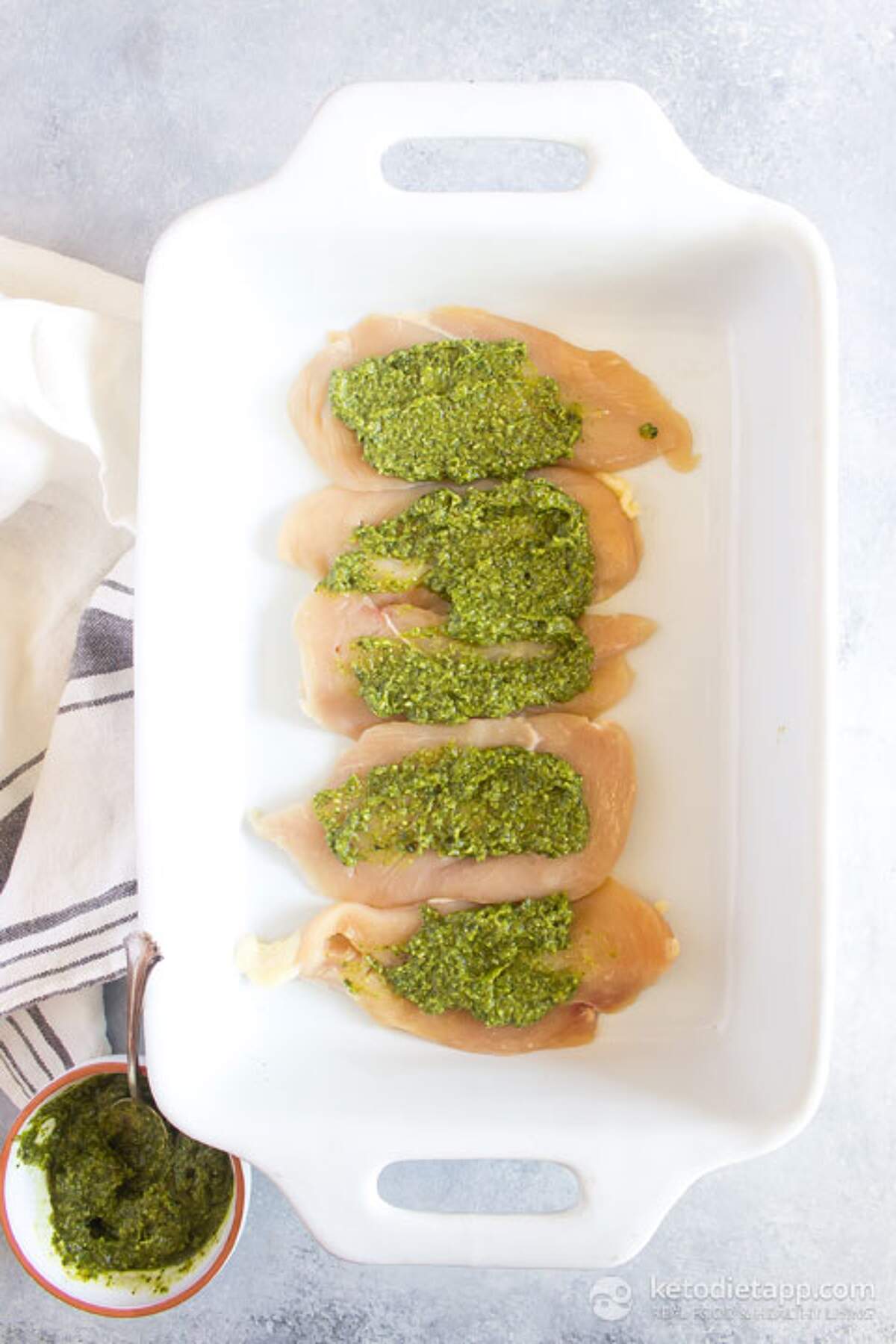 LowCarb Pesto Caprese Chicken Casserole KetoDiet Blog
