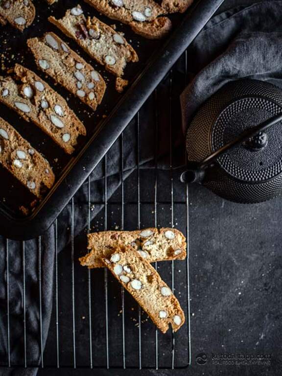 Crunchy Keto Almond Biscotti KetoDiet Blog