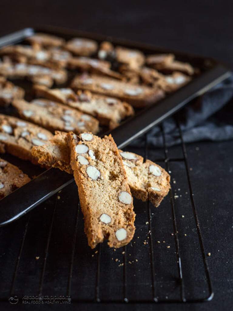 Crunchy Keto Almond Biscotti KetoDiet Blog