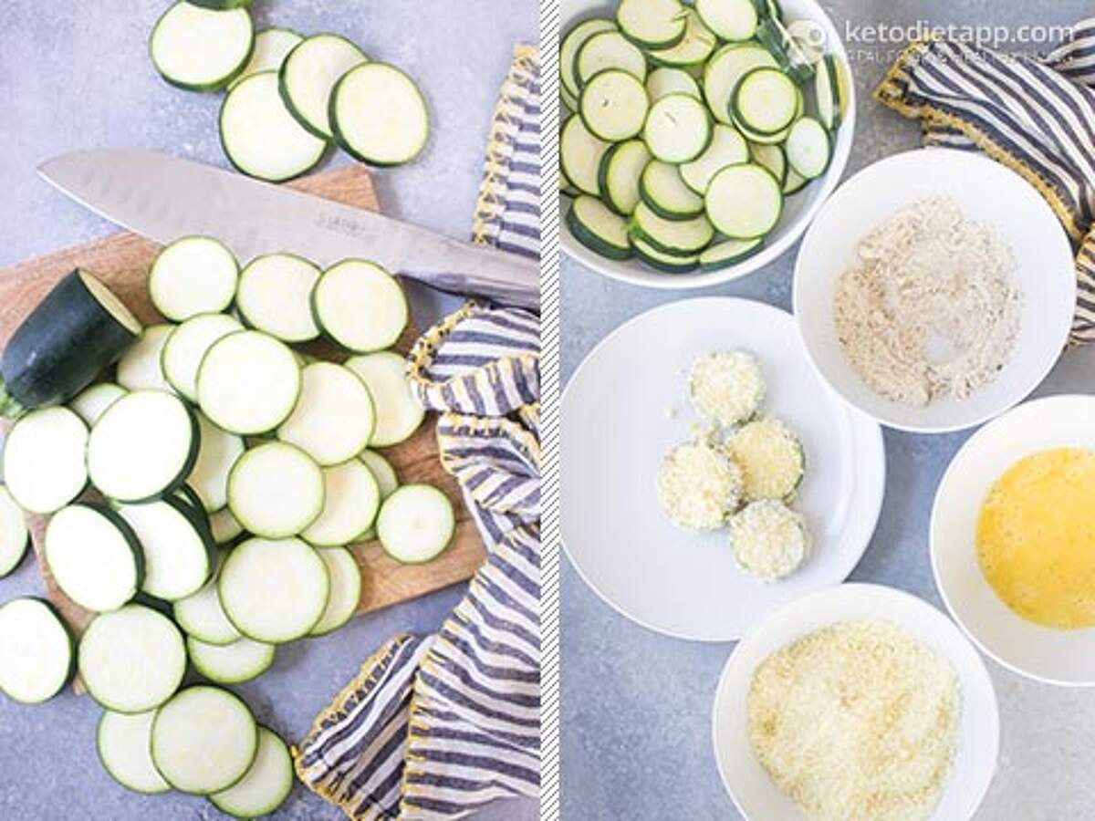 Garlic & Parmesan Keto Fried Zucchini KetoDiet Blog