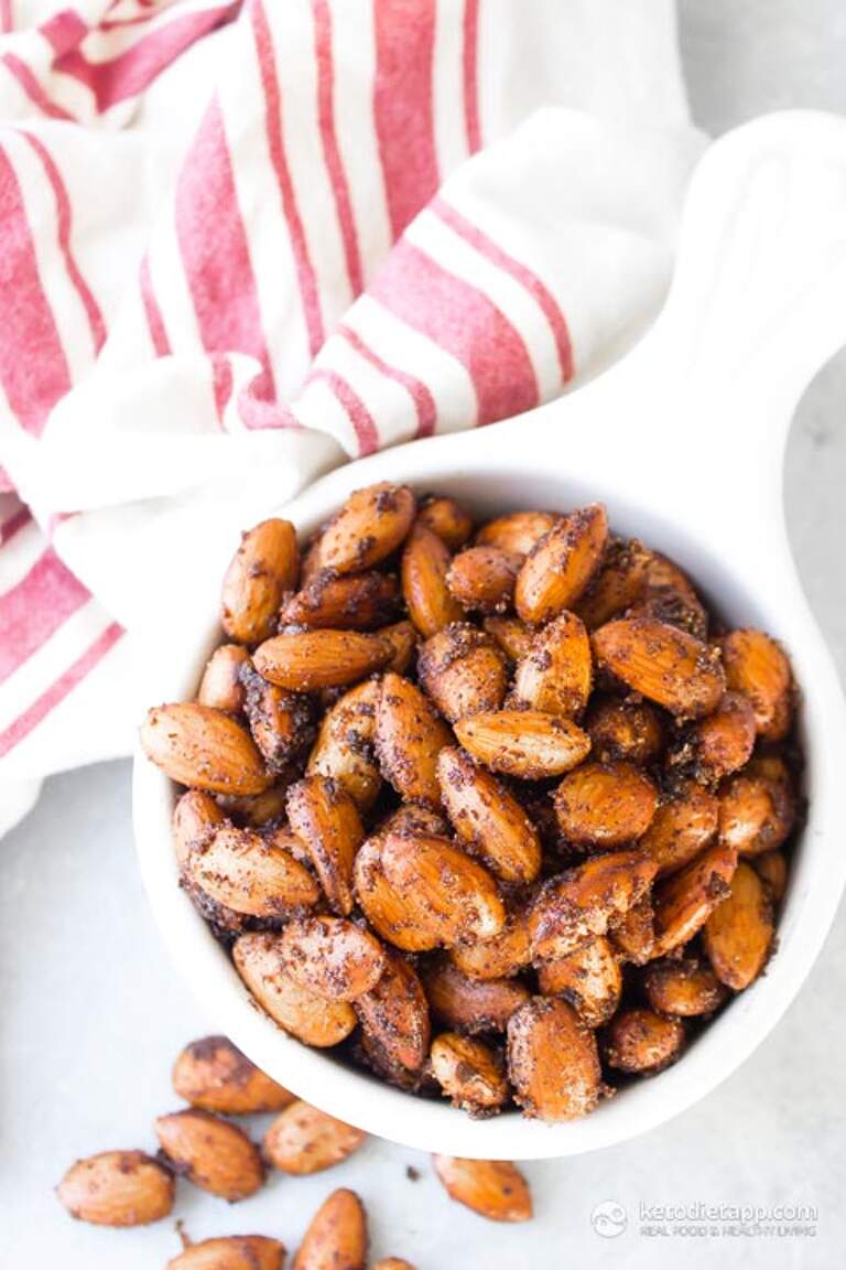 LowCarb BBQ Roasted Almonds KetoDiet Blog