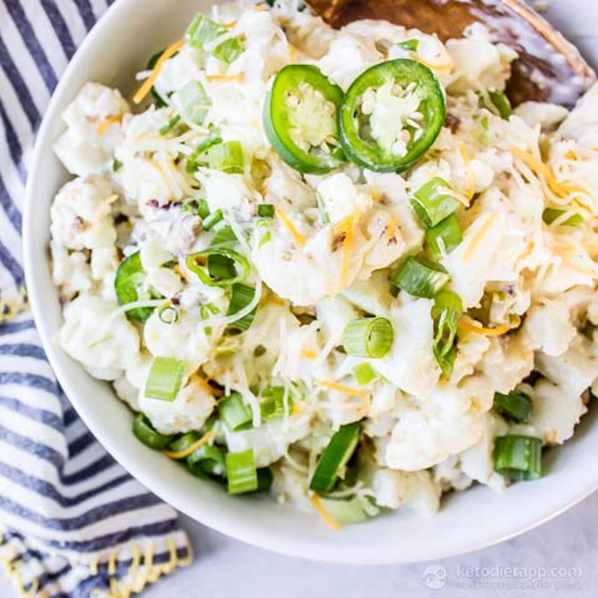 Keto Jalapeño Popper Potato Salad KetoDiet Blog