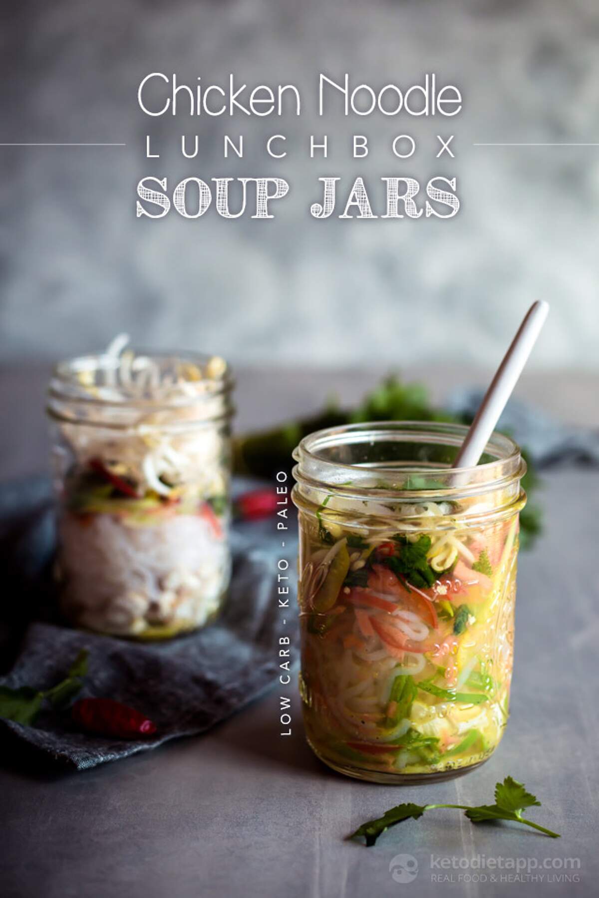 Keto Chicken Noodle Soup Jars KetoDiet Blog