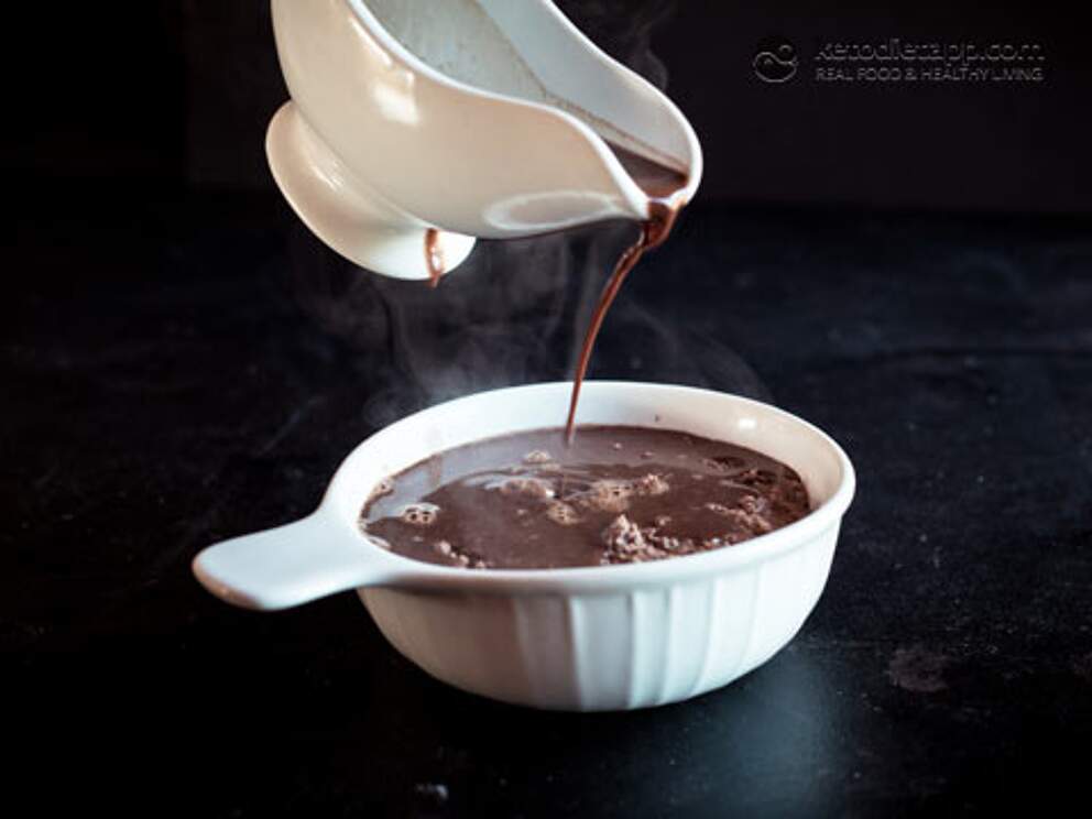 Keto Chocolate & Orange SelfSaucing Pudding KetoDiet Blog