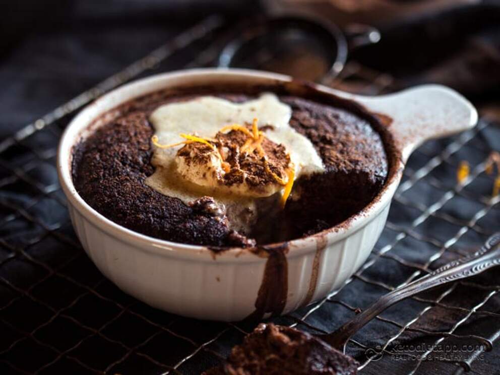 Keto Chocolate & Orange SelfSaucing Pudding KetoDiet Blog