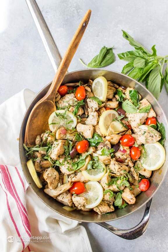 Keto Mediterranean Chicken Skillet KetoDiet Blog