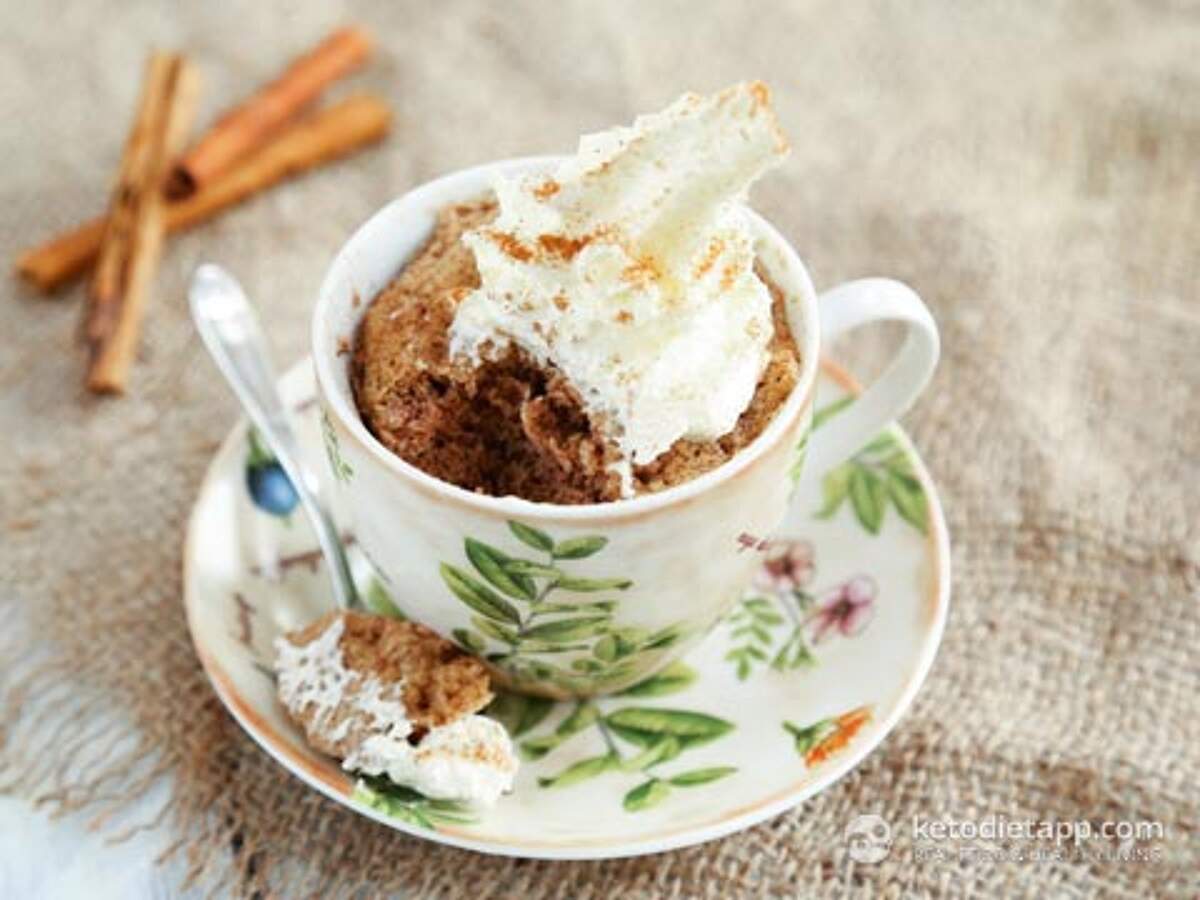 Cinnamon Keto Mug Cake KetoDiet Blog