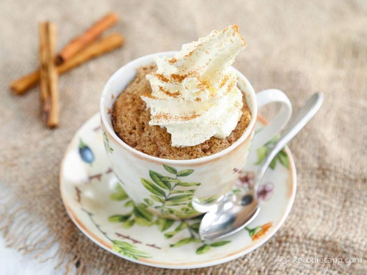 Cinnamon Keto Mug Cake KetoDiet Blog