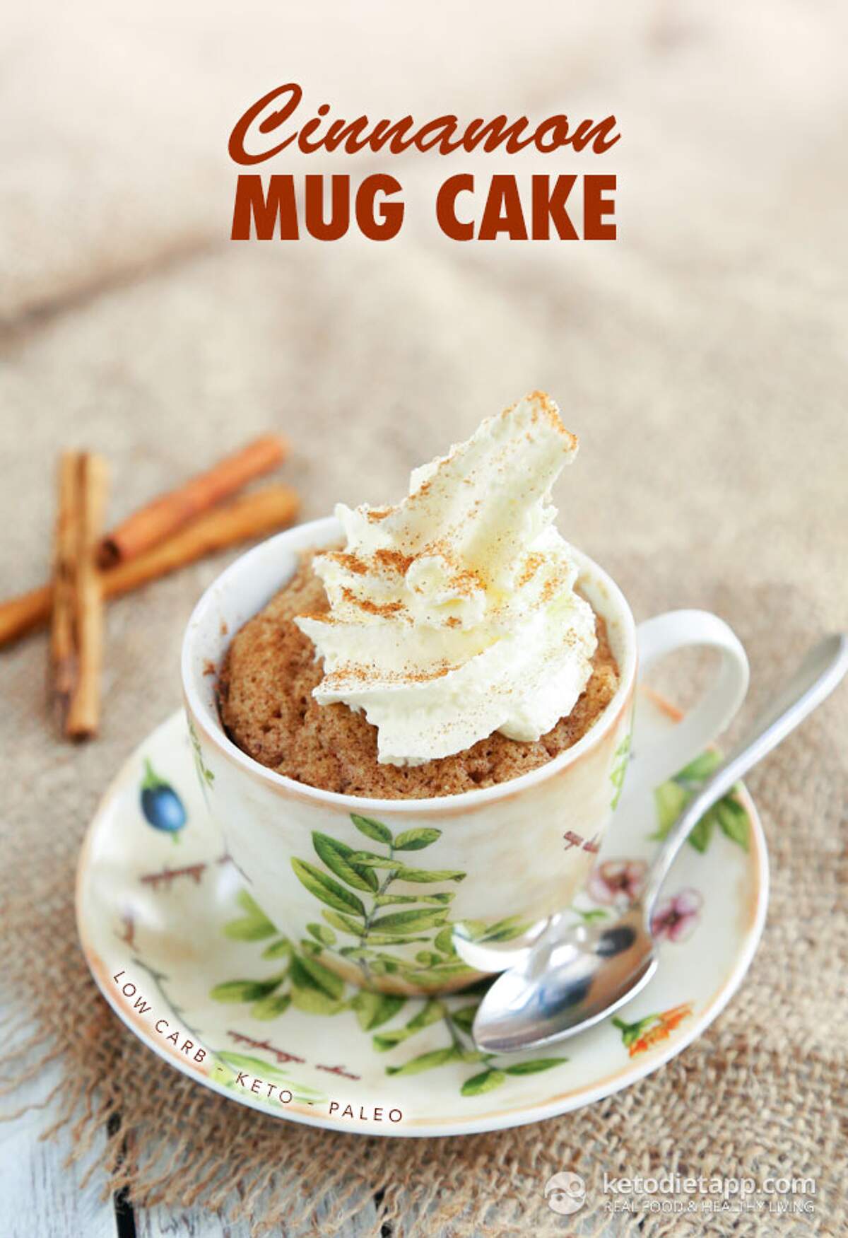 Cinnamon Keto Mug Cake KetoDiet Blog