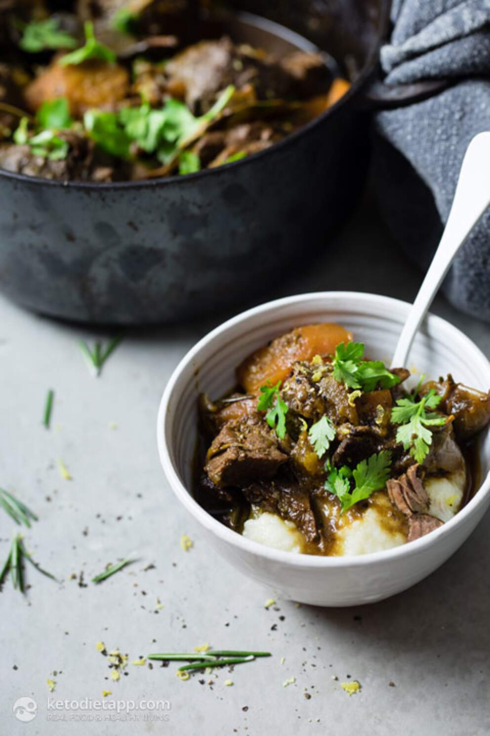 Keto Beef Stew with Herby Dumplings KetoDiet Blog