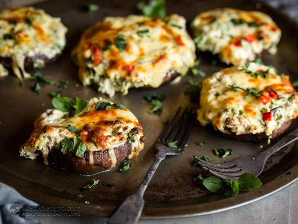 Keto Italian Cheese Stuffed Mushrooms KetoDiet Blog