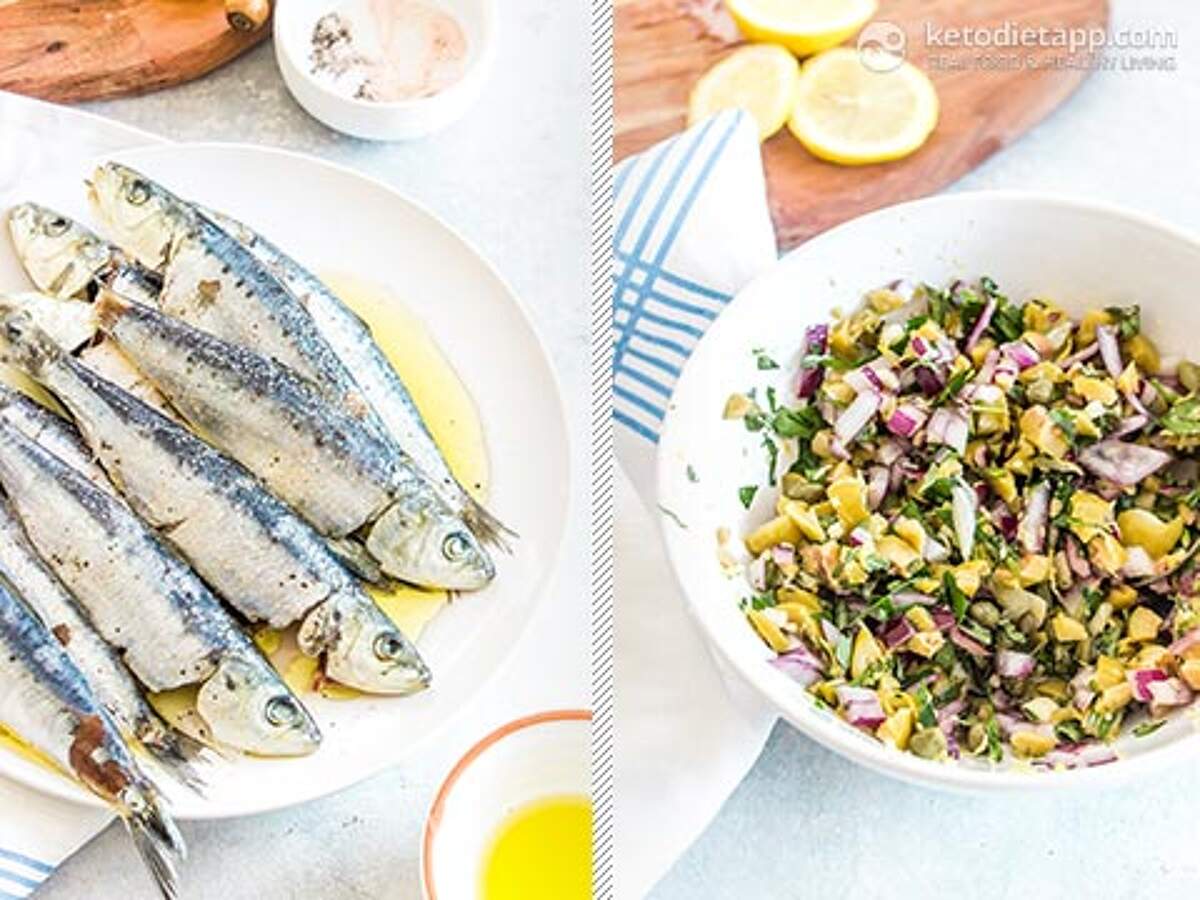 Grilled Sardines with Olive & Caper Salsa KetoDiet Blog