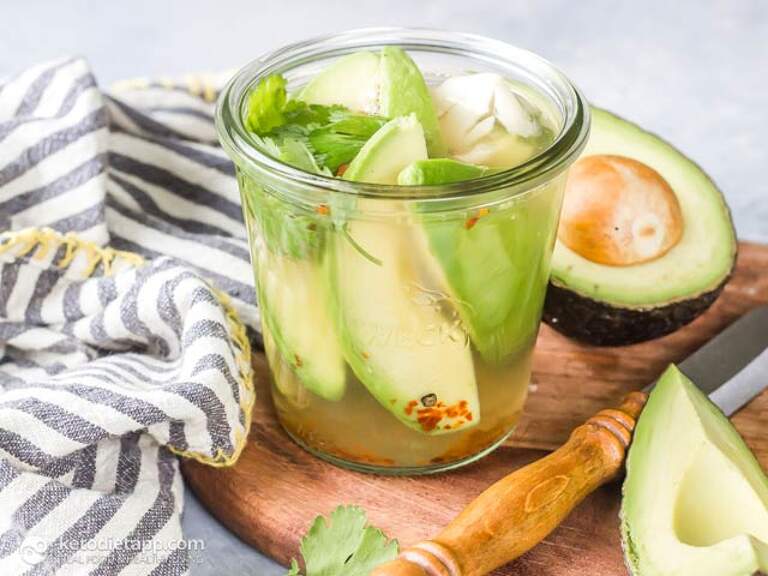 LowCarb Pickled Avocado KetoDiet Blog