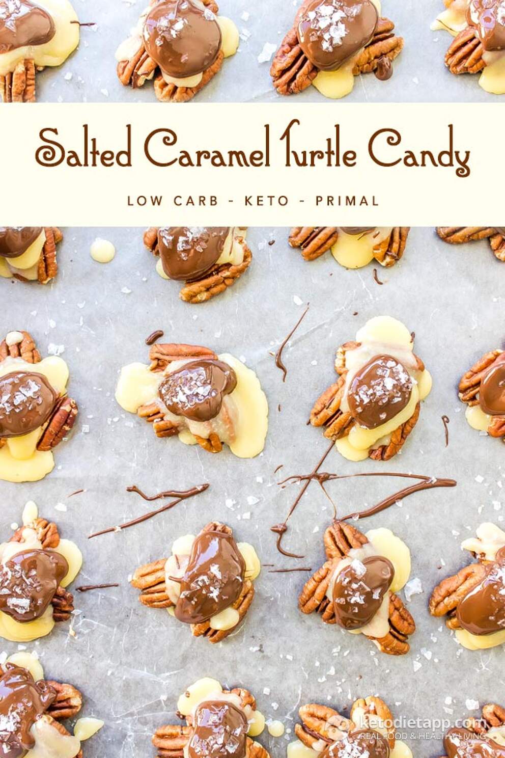 Keto Salted Caramel Turtle Candy KetoDiet Blog