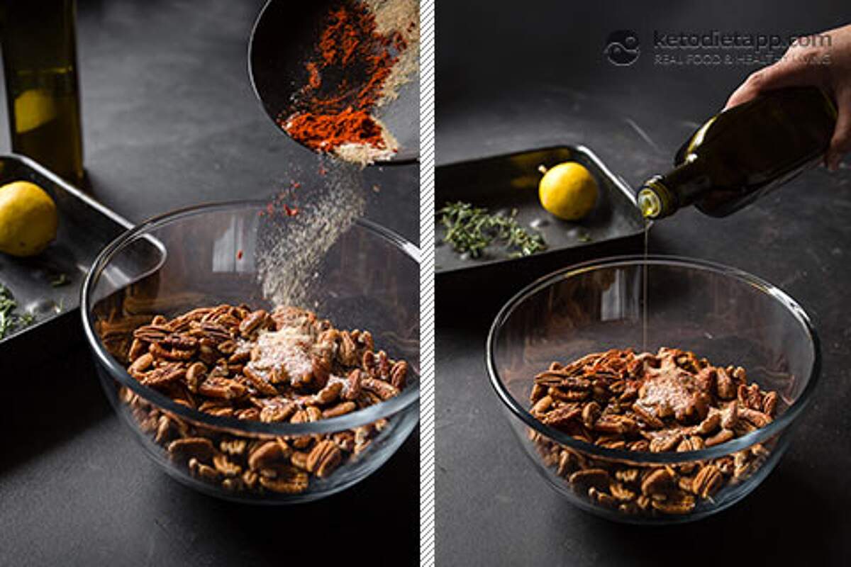 Keto Savory Spiced Pecans KetoDiet Blog