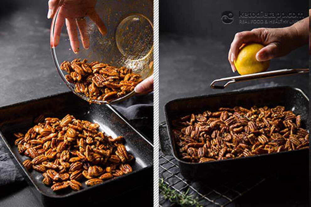 Keto Savory Spiced Pecans KetoDiet Blog