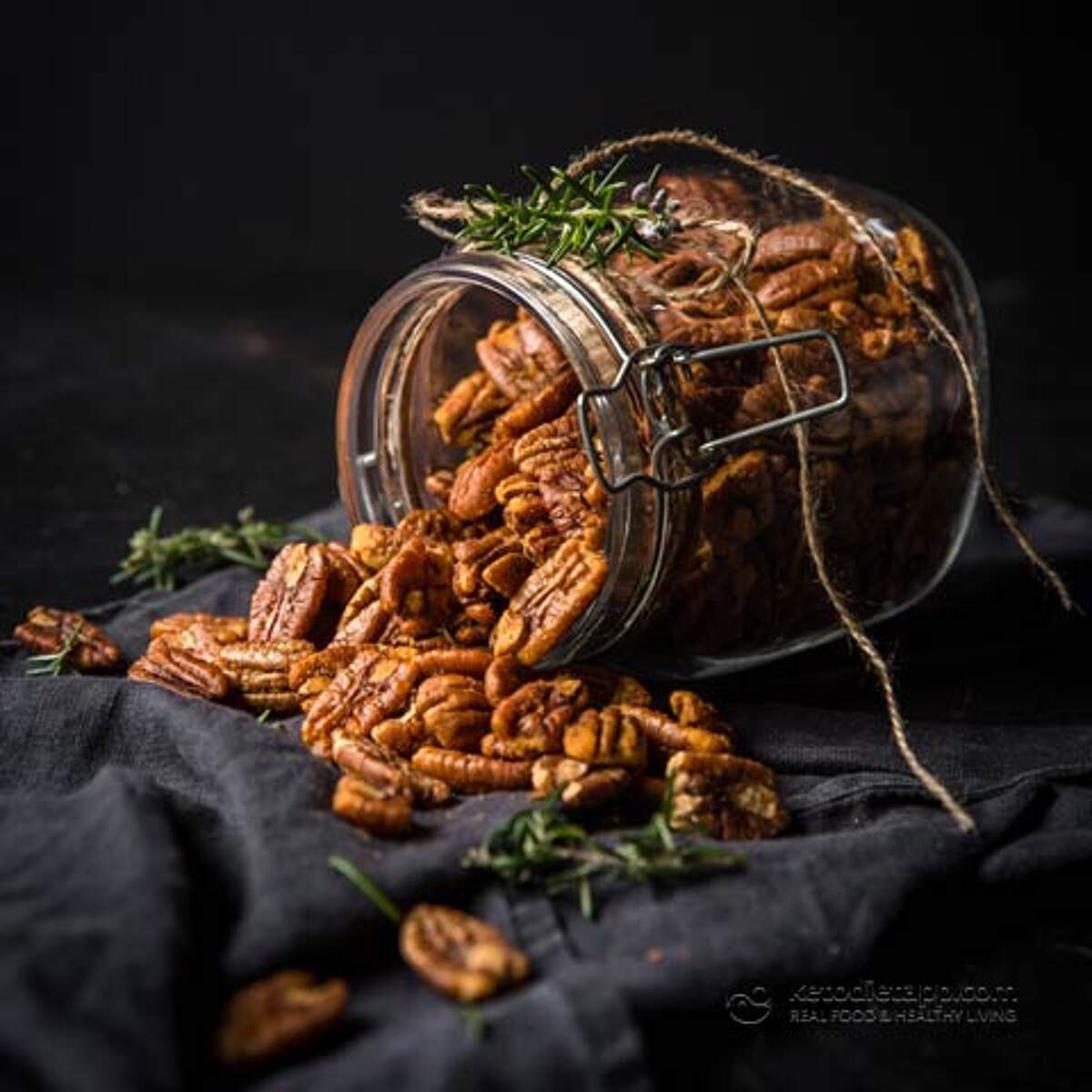 Keto Savory Spiced Pecans KetoDiet Blog