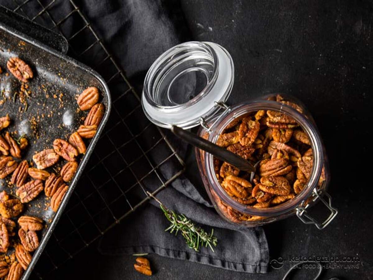 Keto Savory Spiced Pecans KetoDiet Blog