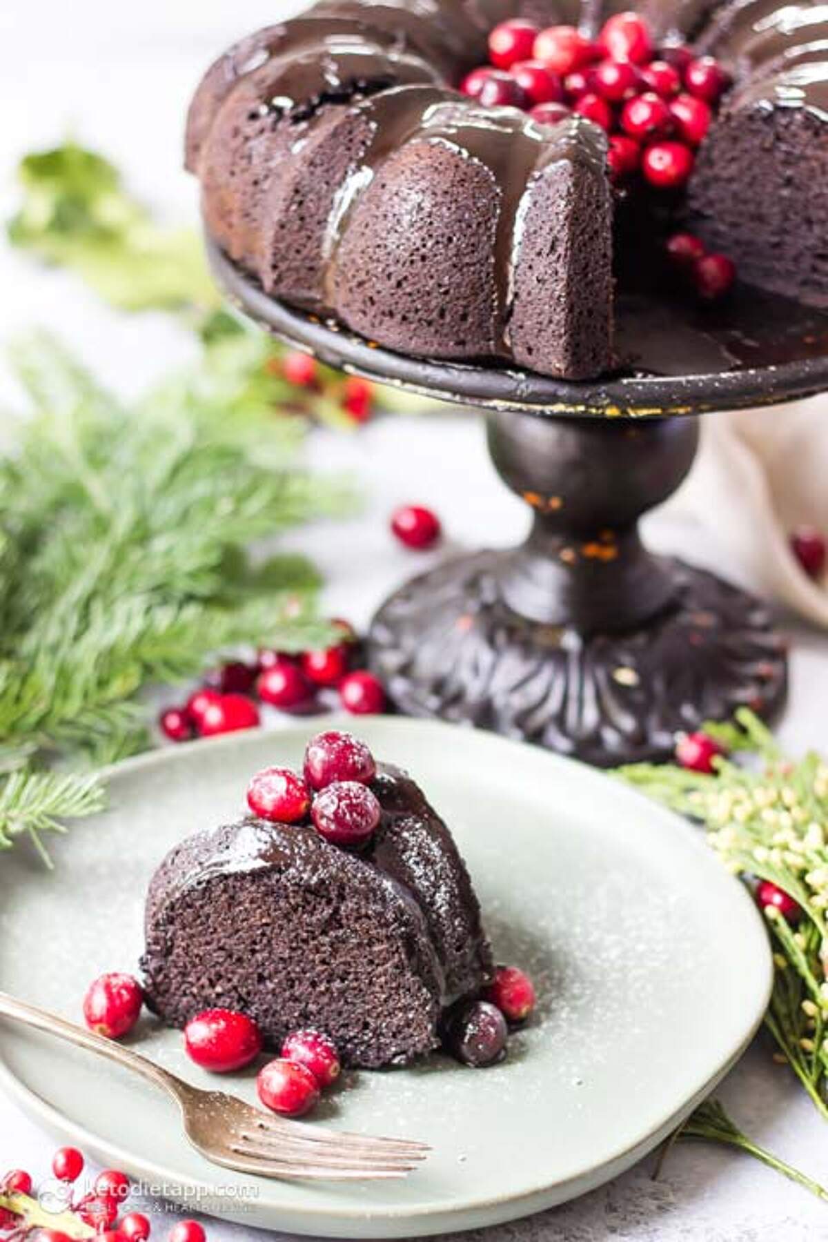Keto Chocolate Zucchini Bundt Cake KetoDiet Blog